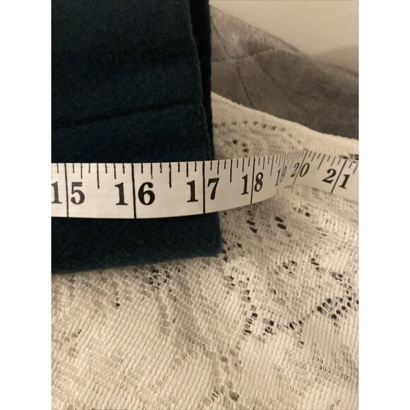 Vintage Wool Pea Coat 82/18 Blend Union Made Emerald Green - Picture 7 of 8